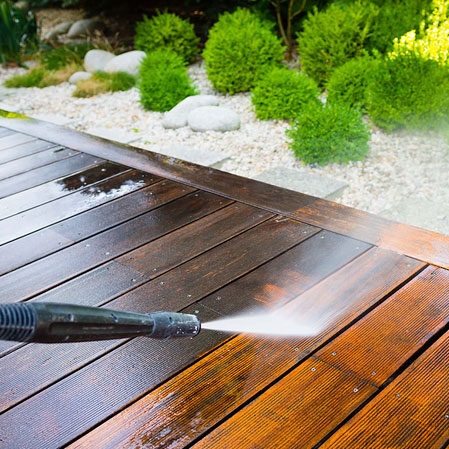 Power wash deck