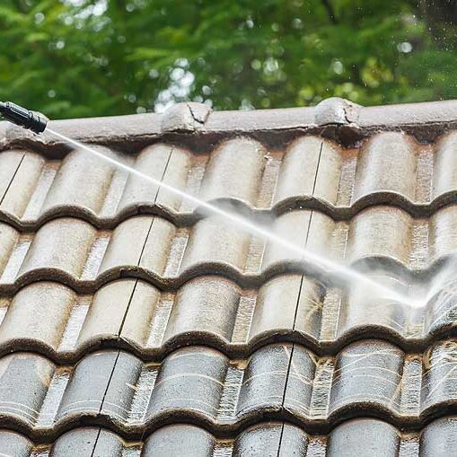 Power wash roof